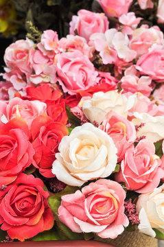 bouquet fabrics rose