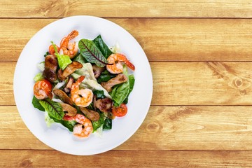 Shrimp, seafood, dish.