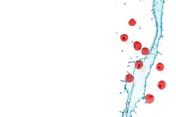 Splashing, splash, water.