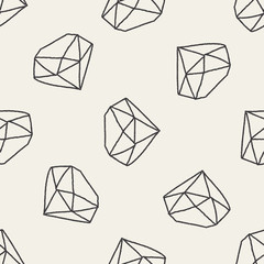 doodle diamond seamless pattern background