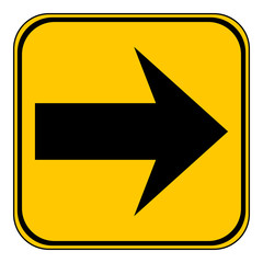 Arrow sign button.