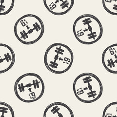 Maximum weight per axle. doodle seamless pattern background