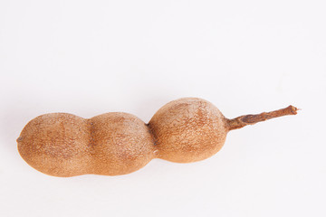 Tamarind  on white paper background