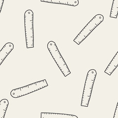 ruler doodle seamless pattern background