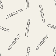 saw doodle seamless pattern background