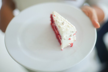 Beautiful strawberry butter cake for wedding day