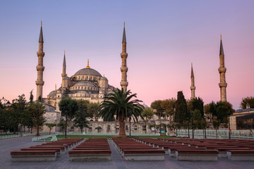 Fototapeta na wymiar Blue mosque Istanbul Turkey