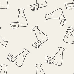 sake doodle seamless pattern background