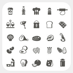 Food icons set