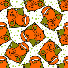 cats seamless pattern