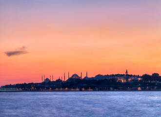 Naklejka premium Famous peninsula of istanbul
