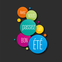 affiche,"passez un bon été"