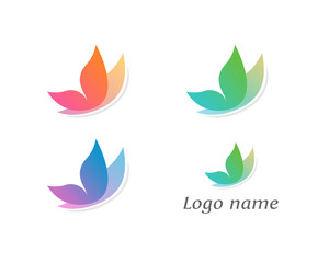 soft butterfly icon logo