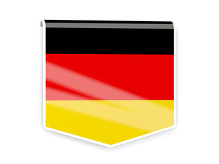 Flag label of germany