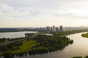 Obraz premium Landscape Moscow city, Moscow, Russia