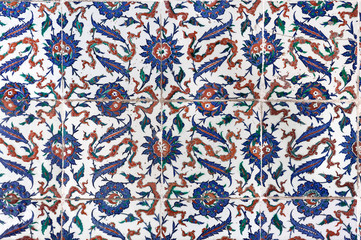 Ceramic tiles in Topkapi palace