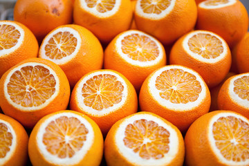 Oranges at the street market in Istanbul, Turkey.