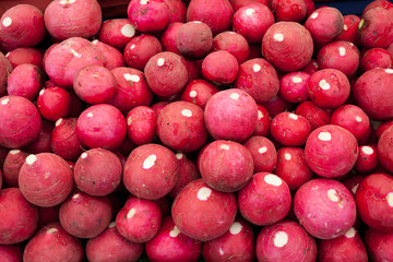 Fresh radish background