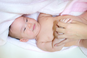 Cute newborn baby