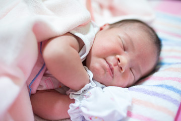 Cute newborn baby