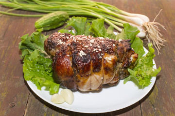 roasted leg of Turkey