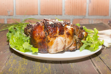roasted leg of Turkey