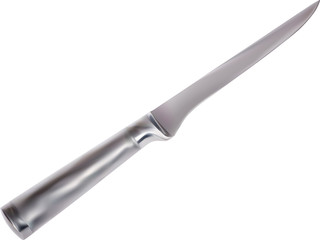 illustration with long metallic kitchen knife