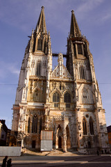 Fototapeta na wymiar Dom St. Peter in Regensburg, Bayern