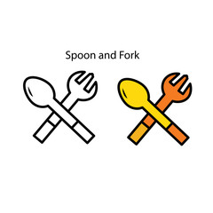 Spoon and fork