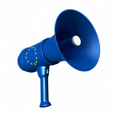 EUマークのメガフォン