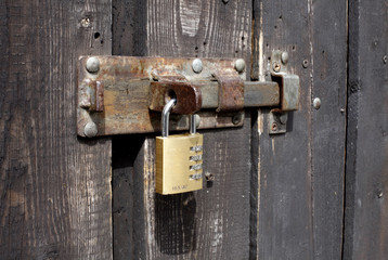 Schloß an einer Tür