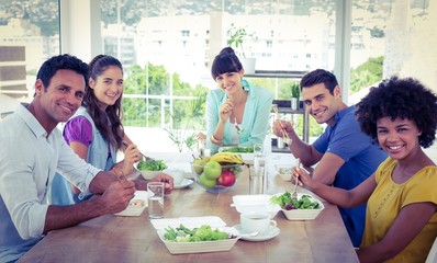 Business people having lunch