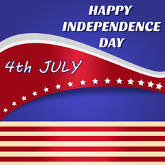 4th Of July American Independence Day Vector Illustration