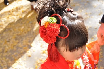 七五三の女の子