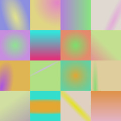 set of 16 colored background in one. vector