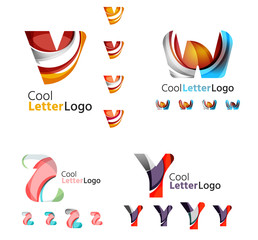 Fototapeta na wymiar Letter business emblem collection