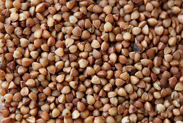 whole buckwheat grain texture