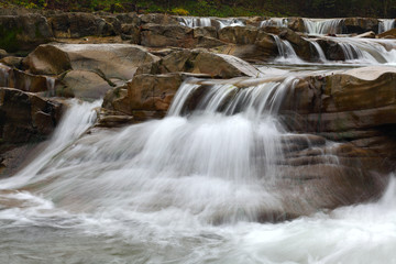 mountain river at summer time
