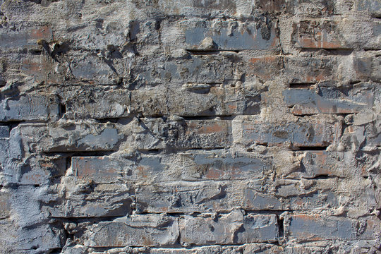 Brick wall rough masonry. Stone texture background