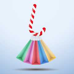 Background colorful Sweet Christmas shopping