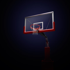 basketbolnoe RING Sport arena. 3d render background. unfocus in long shot distance