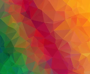Poster Im Rahmen Triangle geometric colorful background © igor_shmel