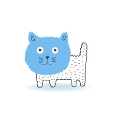 Cute cat vector illustration