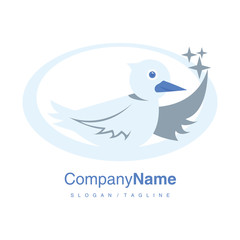 Bird logo icon vector