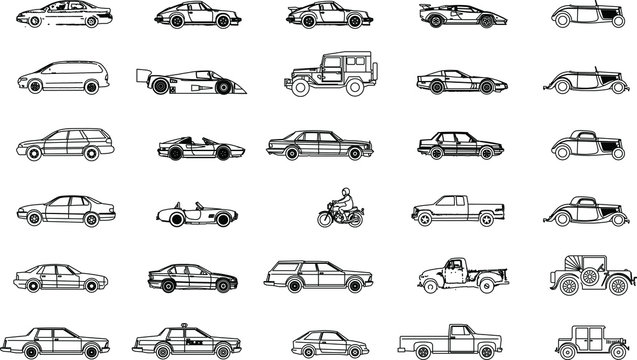 Cars vector set