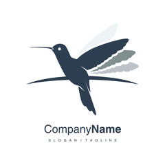 Bird logo icon vector