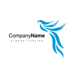 Bird logo icon vector