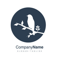 Bird logo icon vector