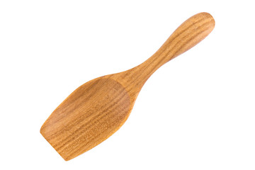 Wooden spoon isolated with clipping path