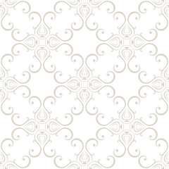 Seamless wallpapers in the style of Baroque . Can be used for
